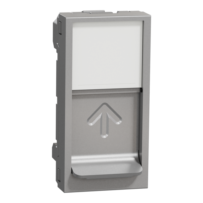 Лицьова накладка, 1 модуль, алюмінієва, Unica New, Schneider Electric [NU946030]
