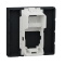 Лицьова накладка, 2 модулі, чорна, Unica New, Schneider Electric [NU946154]