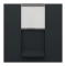 Лицьова накладка, 2 модулі, чорна, Unica New, Schneider Electric [NU946154]