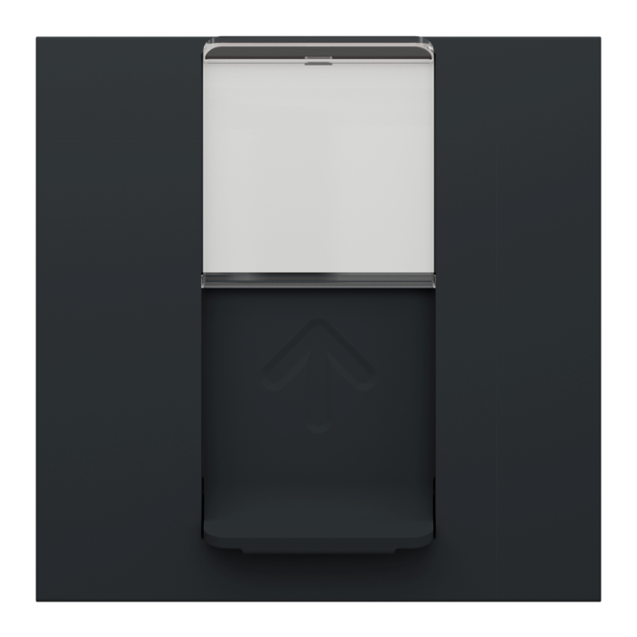 Лицьова накладка, 2 модулі, чорна, Unica New, Schneider Electric [NU946154]