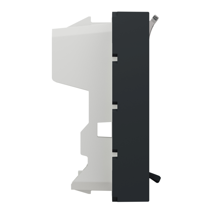 Лицьова накладка, 2 модулі, чорна, Unica New, Schneider Electric [NU946154]