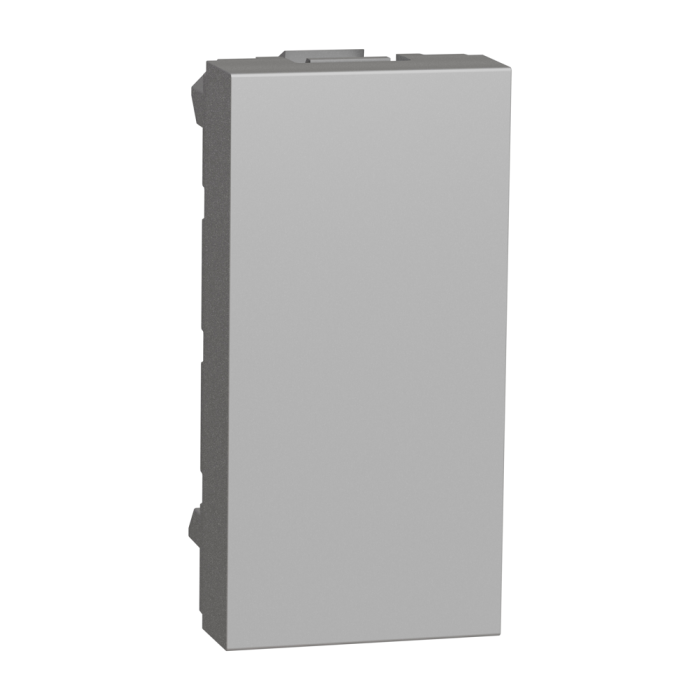 Заглушка, 1 модуль, алюмінієва, Unica New, Schneider Electric [NU986530]