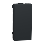 Заглушка, чорна, 1 модуль, Unica New - Schneider Electric [NU986554]