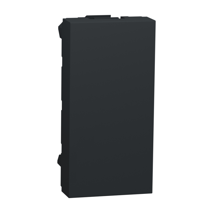 Заглушка, 1 модуль, чорна, Unica New, Schneider Electric [NU986554]