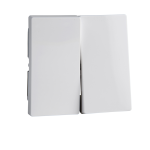 Клавіші для 2-кнопкового вимикача, білі, Merten - Schneider Electric [MTN432525]