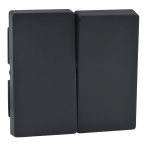 Клавіші для 2-кнопкового вимикача, чорні, Merten - Schneider Electric [MTN433514]