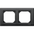 Рамка 2 постова, чорна, Merten - Schneider Electric [MTN486214]