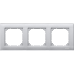 Рамка 3 постова, алюмінієва, Merten - Schneider Electric [MTN486360]
