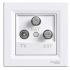TV / SAT розетка, біла, Asfora - Schneider Electric [EPH3600121]