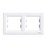 Рамка 2 постова, біла, Asfora - Schneider Electric [EPH5800221]