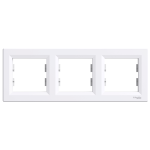 Рамка 3 постова, біла, Asfora - Schneider Electric [EPH5800321]