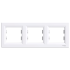 Рамка 3 постова, біла, Asfora - Schneider Electric [EPH5800321]