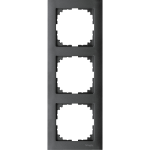 Рамка 3 постова, чорна, Merten - Schneider Electric [MTN4030-3614]