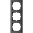Рамка 3 постова, чорна, Merten - Schneider Electric [MTN4030-3614]