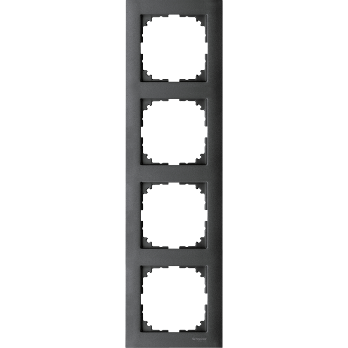 Рамка, чорна, Merten, Schneider Electric [MTN4040-3614]