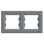 Рамка 2 постова, сталь, Asfora - Schneider Electric [EPH5800262]
