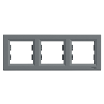 Рамка 3 постова, сталь, Asfora - Schneider Electric [EPH5800362]