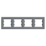 Рамка 4 постова, сталь, Asfora - Schneider Electric [EPH5800462]
