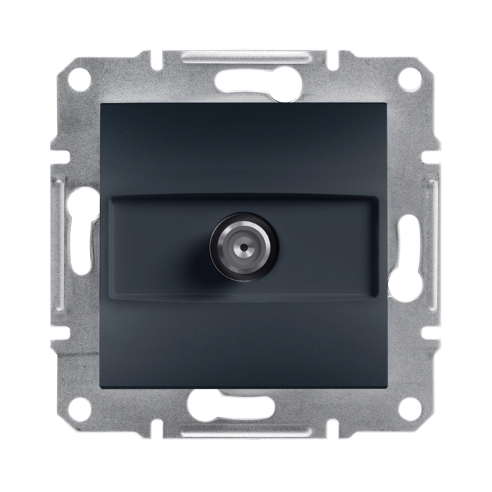 Sat розетка кінцева Asfora антрацит, Schneider Electric [EPH3700171]