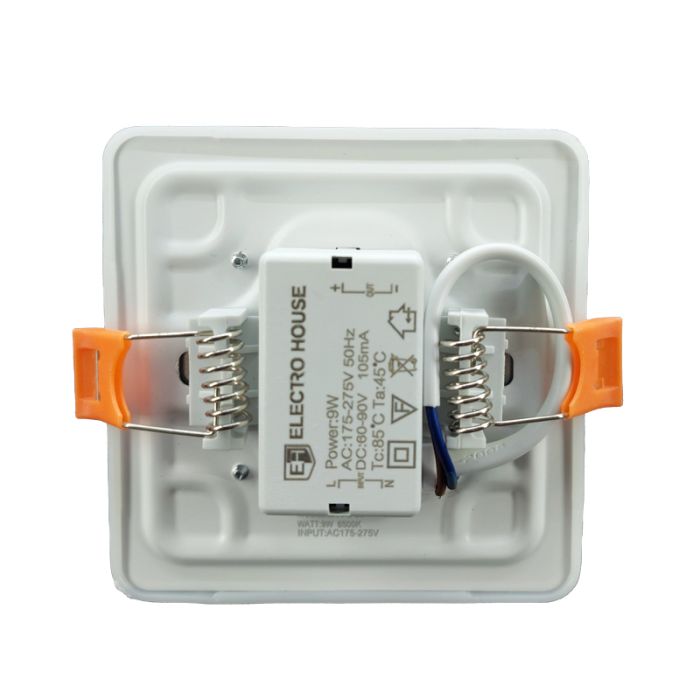 LED панель квадратна 9 Вт, 4000К, Electro House [EH-PU-9S]