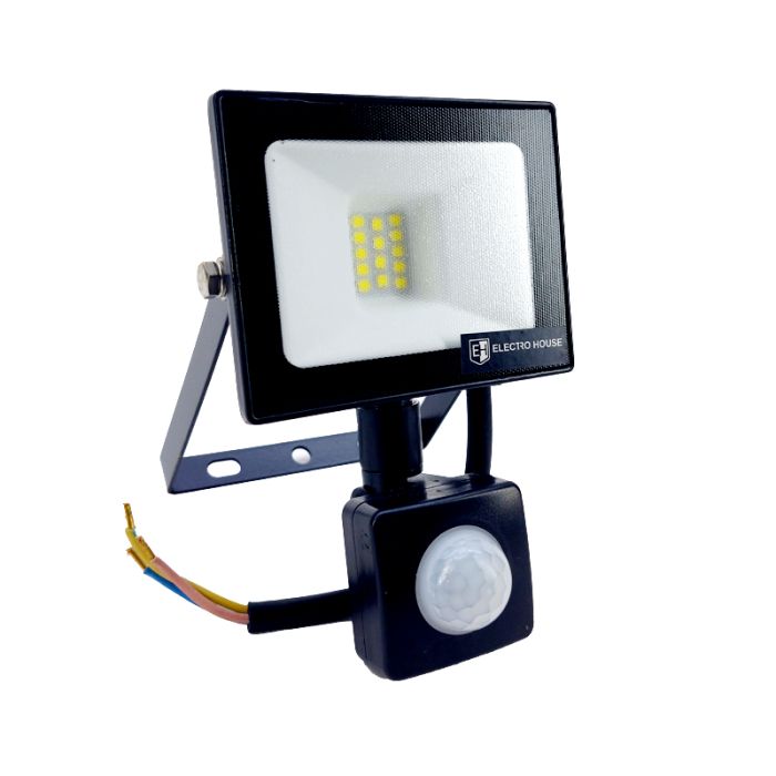 LED прожектор з датчиком руху 10 Вт, 6500К, Electro House [EH-LP-211]