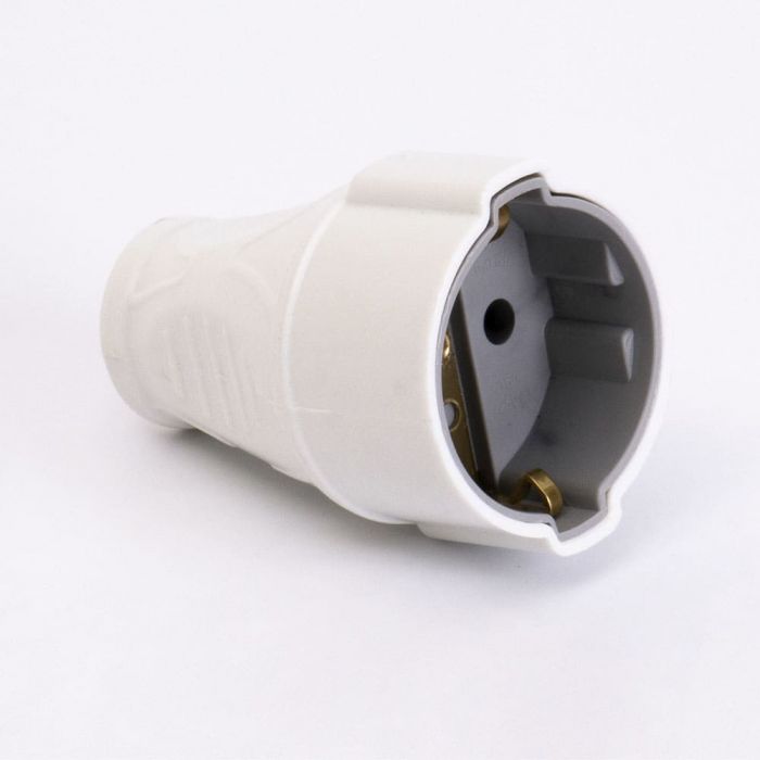 Розетка переносна з з/к SPW 16A, білий, TAKEL [RE16000]