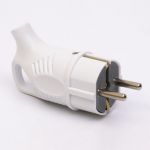 Вилка кутова з кільцем з з/к FRW 16A, білий, TAKEL [RE16016]