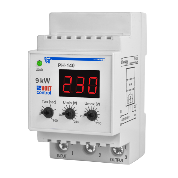 Реле напруги РН-140 «VOLT CONTROL» 40А, Новатек-Електро