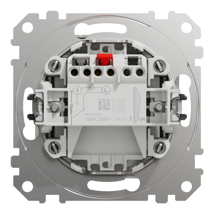 Вимикач, Sedna Design&Elements, Одноклавішний вимикач Білий Sedna Design, білий (ral 9003), Schneider Electric, [SDD111101]
