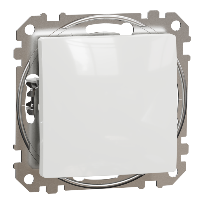 Вимикач, Sedna Design&Elements, Одноклавішний вимикач Білий Sedna Design, білий (ral 9003), Schneider Electric, [SDD111101]