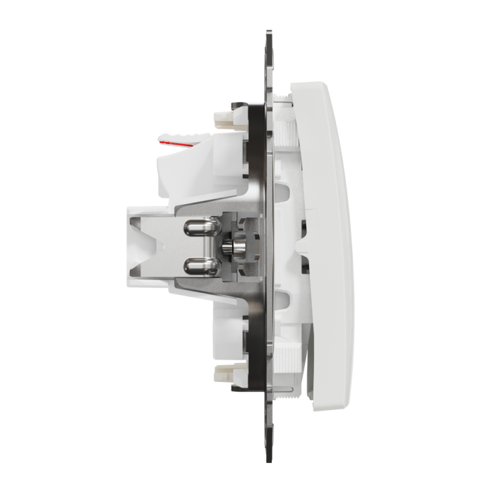 Вимикач, Sedna Design&Elements, Двоклавішний вимикач з підсвіткою Білий Sedna Design, білий (ral 9003), Schneider Electric, [SDD111105L]