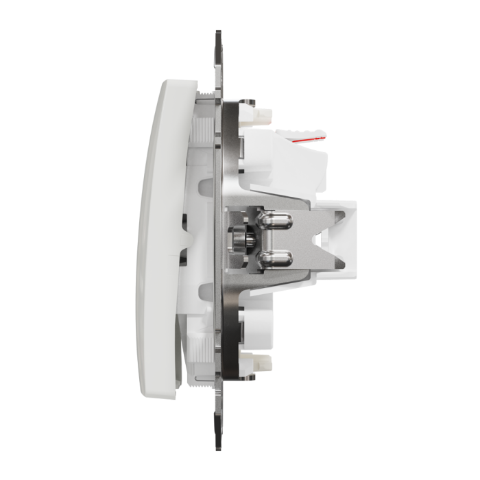 Вимикач, Sedna Design&Elements, Двоклавішний вимикач з підсвіткою Білий Sedna Design, білий (ral 9003), Schneider Electric, [SDD111105L]