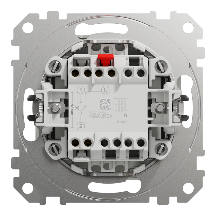 Вимикач, Sedna Design&Elements, Одноклавішний перемикач Білий Sedna Design Schneider, білий (ral 9003), Schneider Electric, [SDD111106]