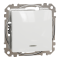 Вимикач, Sedna Design&Elements, Одноклавішний перемикач з підсвіткою Білий Sedna Design, білий (ral 9003), Schneider Electric, [SDD111106L]