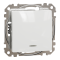 Intermediate switch, Sedna Design&Elements, Одноклавішний перехресний перемикач з підсвіткою Sedna Design, білий (ral 9003), Schneider Electric, [SDD111107L]