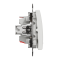 Intermediate switch, Sedna Design&Elements, Одноклавішний перехресний перемикач з підсвіткою Sedna Design, білий (ral 9003), Schneider Electric, [SDD111107L]