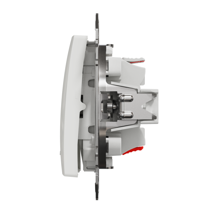 Intermediate switch, Sedna Design&Elements, Одноклавішний перехресний перемикач з підсвіткою Sedna Design, білий (ral 9003), Schneider Electric, [SDD111107L]
