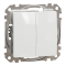 Вимикач, Sedna Design&Elements, Двоклавішний перемикач Білий Sedna Design, білий (ral 9003), Schneider Electric, [SDD111108]