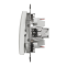 Вимикач, Sedna Design&Elements, Двоклавішний перемикач Білий Sedna Design, білий (ral 9003), Schneider Electric, [SDD111108]