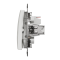 Кнопка, Sedna Design&Elements, Кнопковий вимикач Sedna Design, білий (ral 9003), Schneider Electric, [SDD111111]
