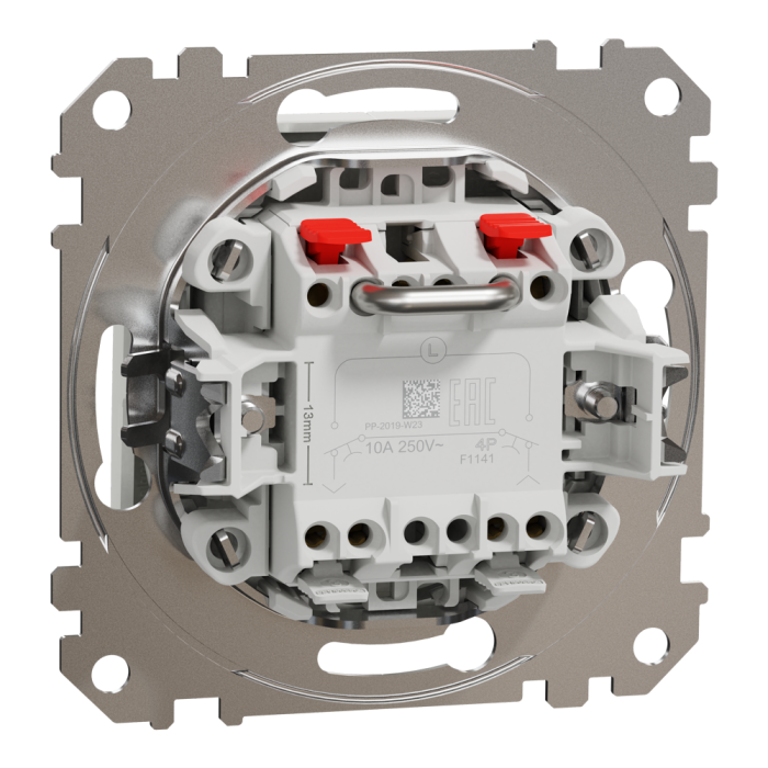 Кнопка, Sedna Design&Elements, Кнопковий вимикач для жалюзі Sedna Design, білий (ral 9003), Schneider Electric, [SDD111114]