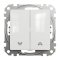 Кнопка, Sedna Design&Elements, Кнопковий вимикач для жалюзі Sedna Design, білий (ral 9003), Schneider Electric, [SDD111114]