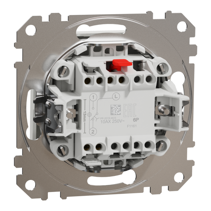 Кнопка, Sedna Design&Elements, на два напрямки Білий Sedna Design, білий (ral 9003), Schneider Electric, [SDD111116]