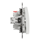 Кнопка, Sedna Design&Elements, на два напрямки Білий Sedna Design, білий (ral 9003), Schneider Electric, [SDD111116]