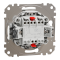 Кнопка, Sedna Design&Elements, Кнопковий двоклавішний вимикач 10A, білий, білий (ral 9003), Schneider Electric, [SDD111118]