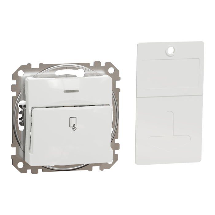 Картковий вимикач, Sedna Design&Elements, 10А, білий, Sedna Design & Elements, Schneider Electric, [SDD111121]