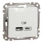 USB розетка, біла, Sedna design&elements - Schneider Electric [SDD111402]