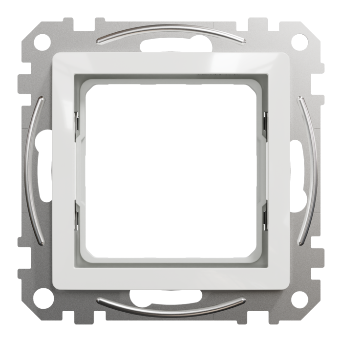 Перехідна пластина, Sedna Design&Elements, Адаптер Sedna Design & Elements 45х45 для Unica New, без монтажних лапок, білий, Schneider Electric, [SDD111907]