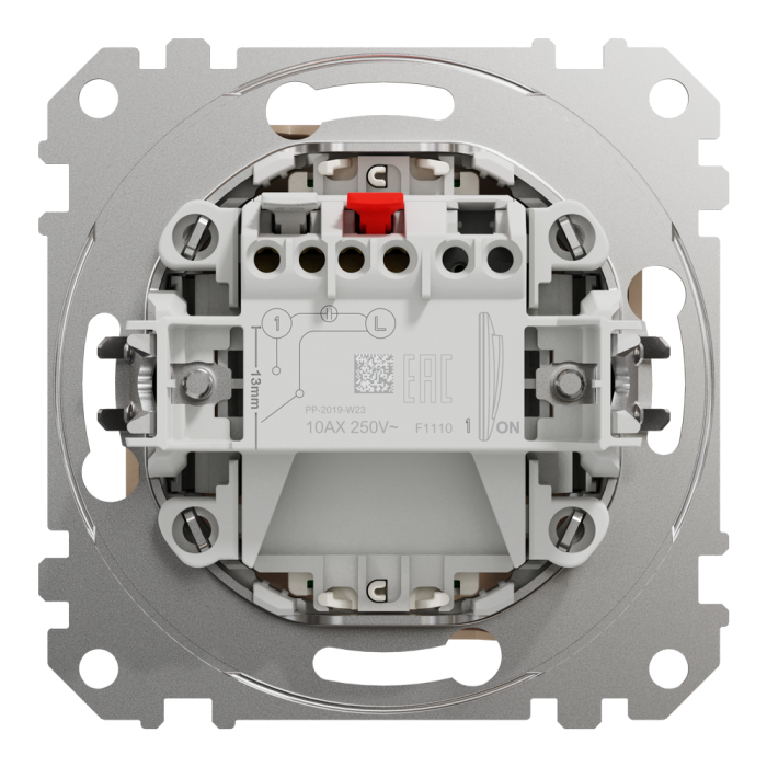 Вимикач, Sedna Design&Elements, Одноклавішний вимикач з підсвіткою Бежевий Sedna Design, бежевий (ral 1013), Schneider Electric, [SDD112101L]
