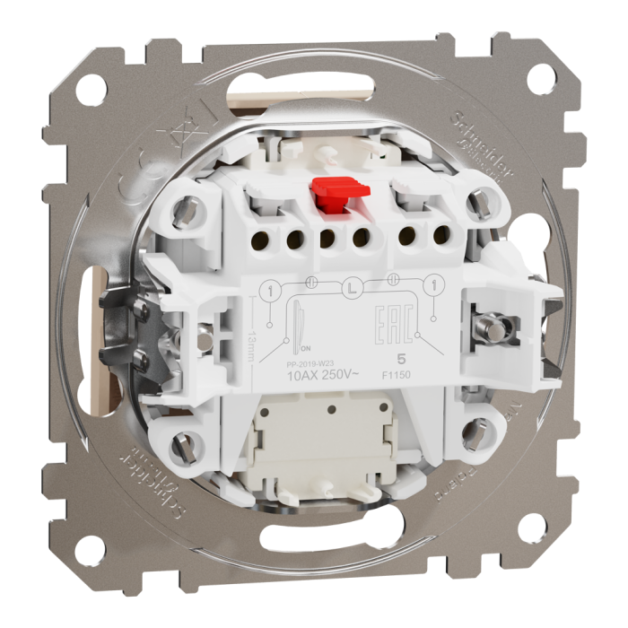 Вимикач, 2-клавішний, 10 А, Sedna design&elements - Schneider Electric [SDD112105L]